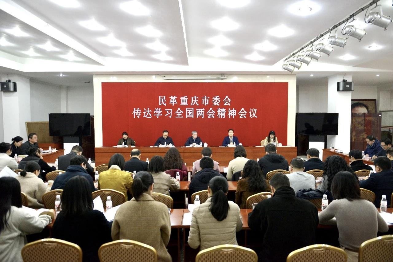 市委会专题传达学习全国两会精神